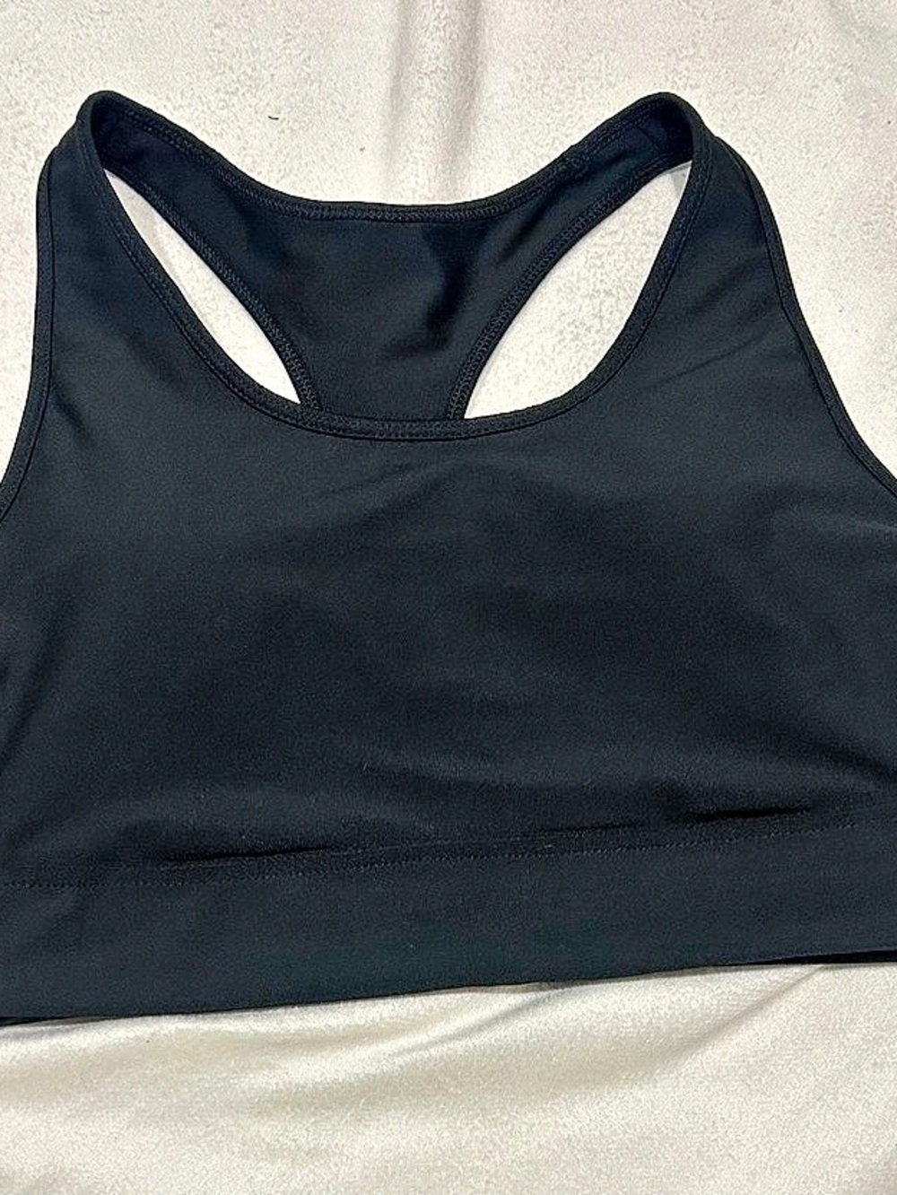DSG Women's medium Keyhole Racerback Sports Bra Black